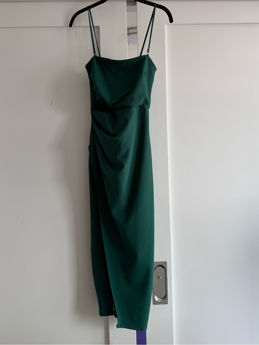 Abercrombie & Fitch Emerald Green Midi Slip Dress (never worn) - Picture 2 of 4